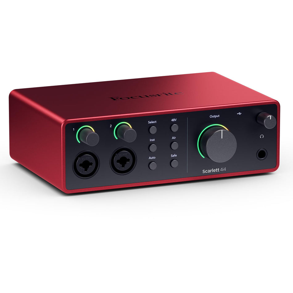 Focusrite Scarlett 4i4 (4th Gen) USB Audio Recording Interface for Mac/Windows