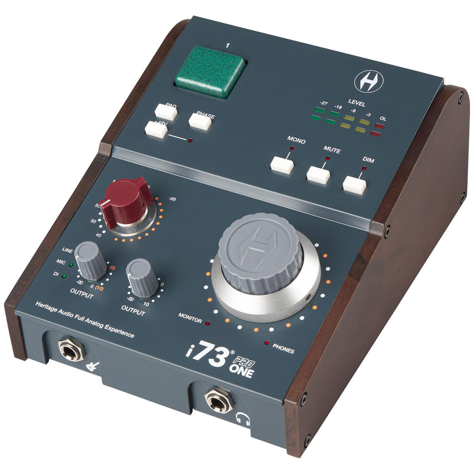 Heritage Audio i73 PRO One 2x4 USB-C Interface with 1 Class A 73 Style Preamp