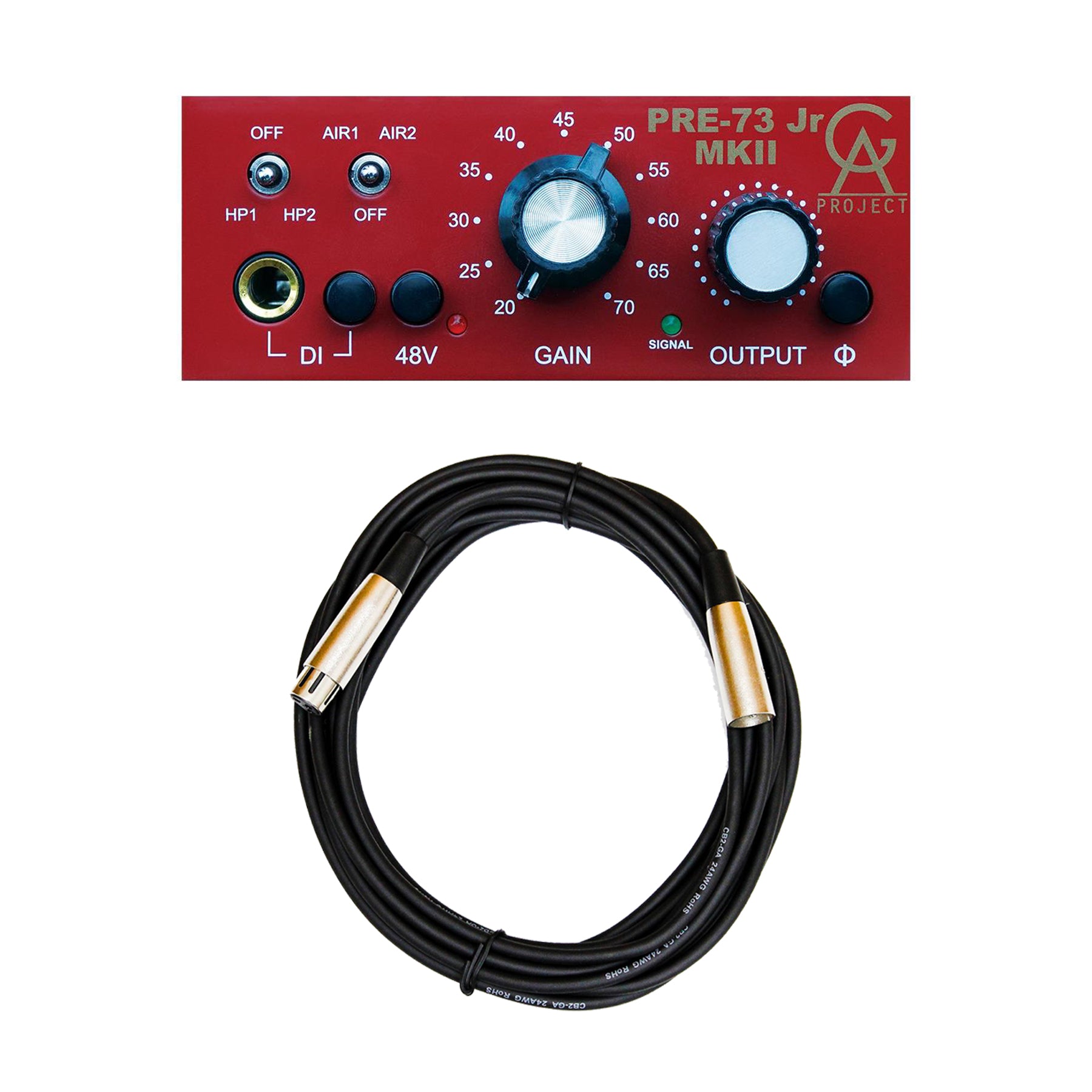 Golden Age Project Pre-73 JR MKII Preamplifier Bundle with 20-foot