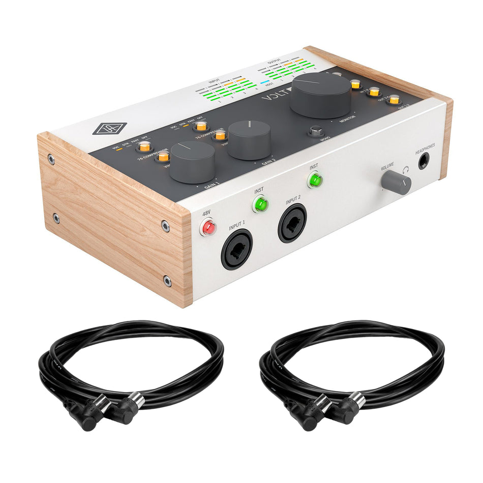 Universal Audio Volt 476 USB-C Audio Interface Bundle with MIDI Cables