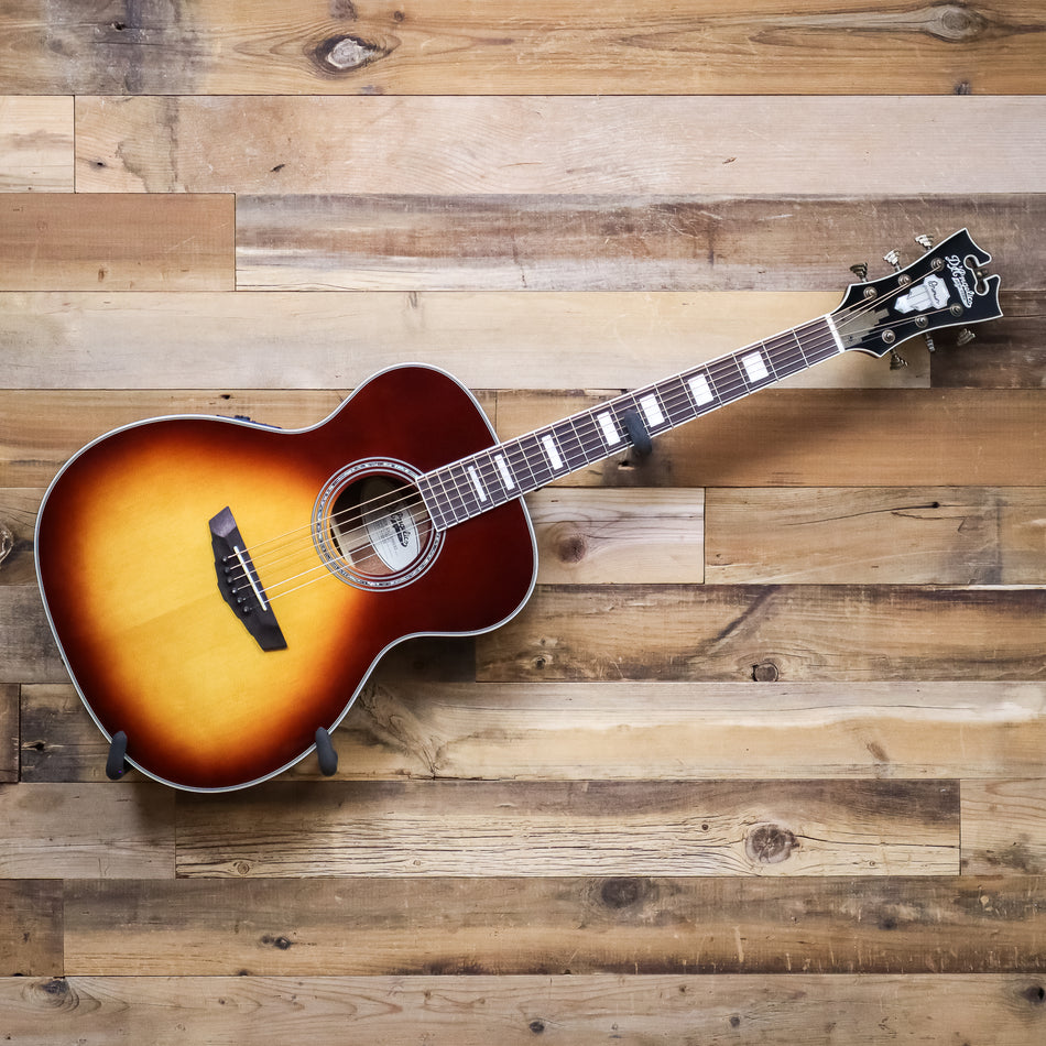 D'Angelico Premier Tammany Acoustic Electric Guitar, Iced Tea Burst