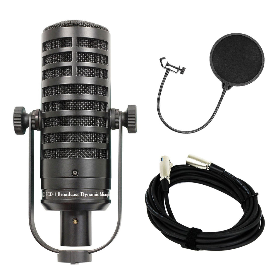 MXL BCD-1 Microphone Bundle with XLR Cable & Pop Filter