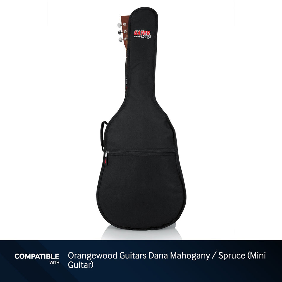 Gator Cases Gig Bag for Orangewood Guitars Dana Mahogany / Spruce (Mini Guitar) Guitars