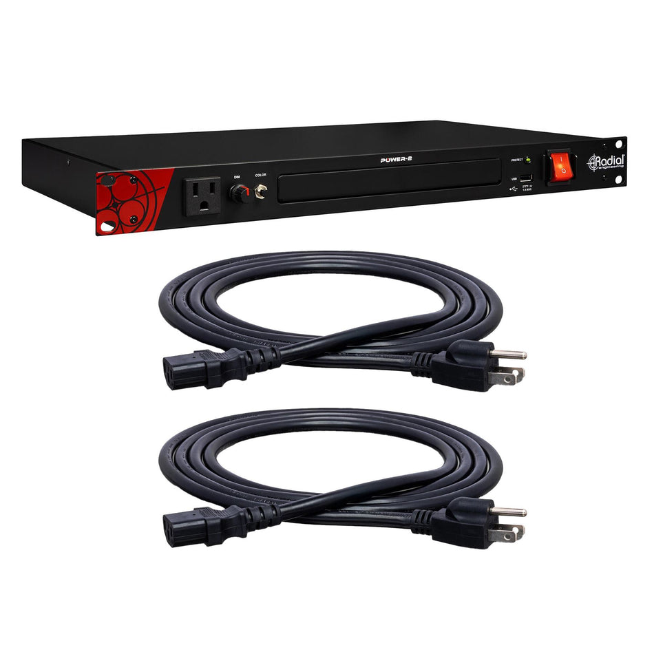 Radial Engineering Power-2 Power Conditioner Bundle with 2 Power Cables