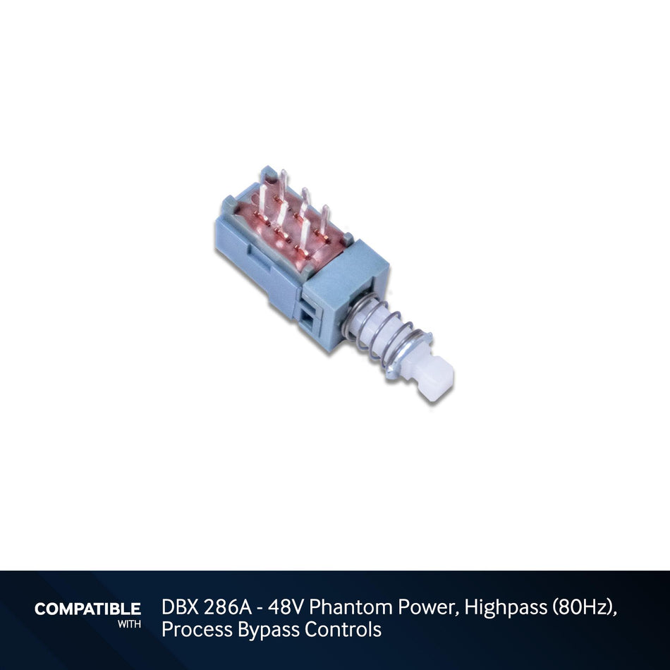 Switch for DBX 286A 48V Phantom Power, Highpass (80Hz), Process Bypass