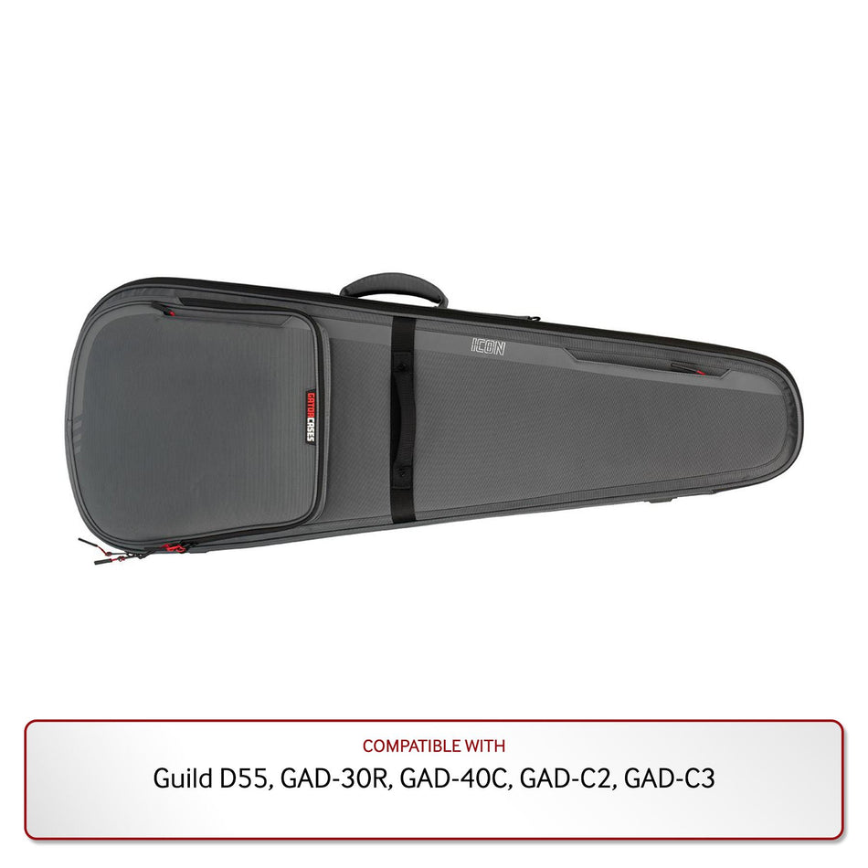 Gator Premium Gig Bag in Gray for Guild D55, GAD-30R, GAD-40C, GAD-C2, GAD-C3
