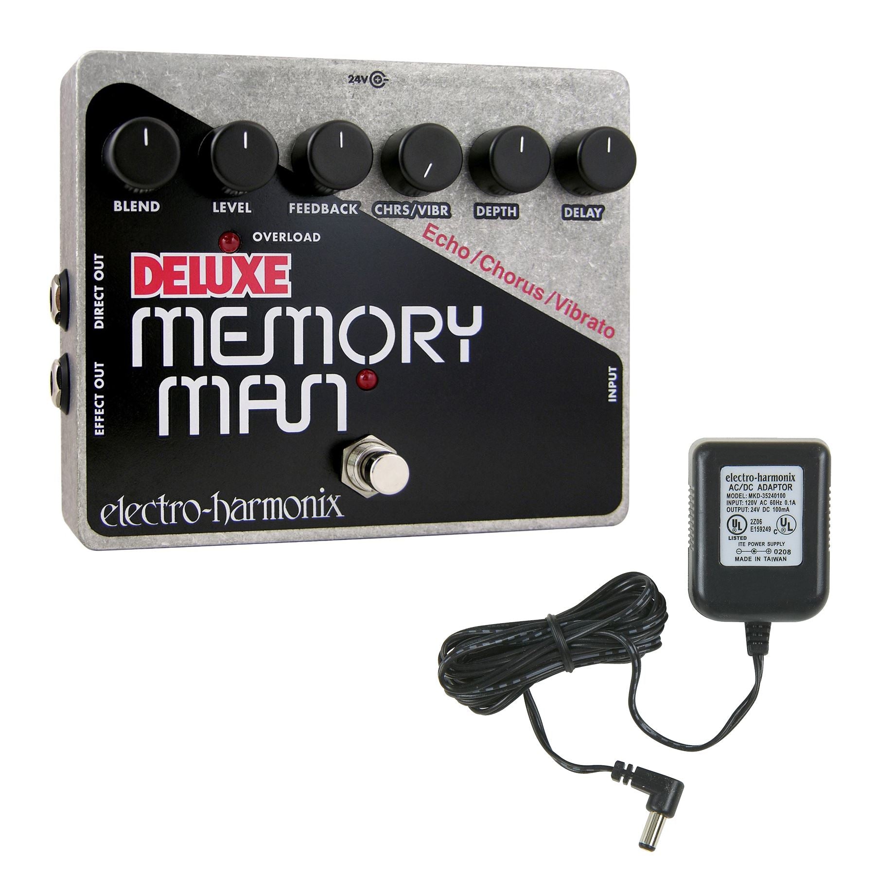 Electro-Harmonix Deluxe Memory Man Analog Delay Chorus Vibrato Pedal