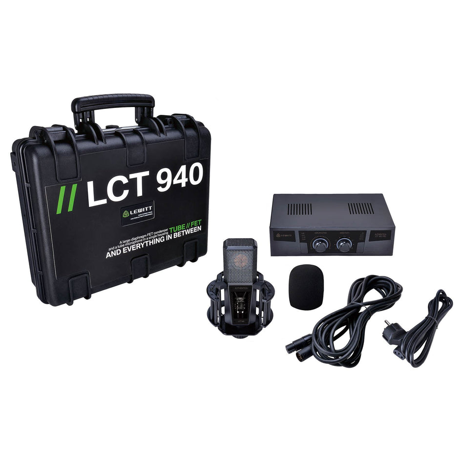 Lewitt LCT 940 Multi-pattern Tube/FET Microphone LCT940 Mic