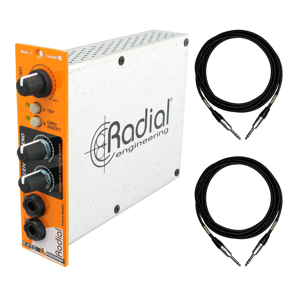 Radial Engineering EXTC 500 with 2 Mogami 1/4" TRS Cables Bundle