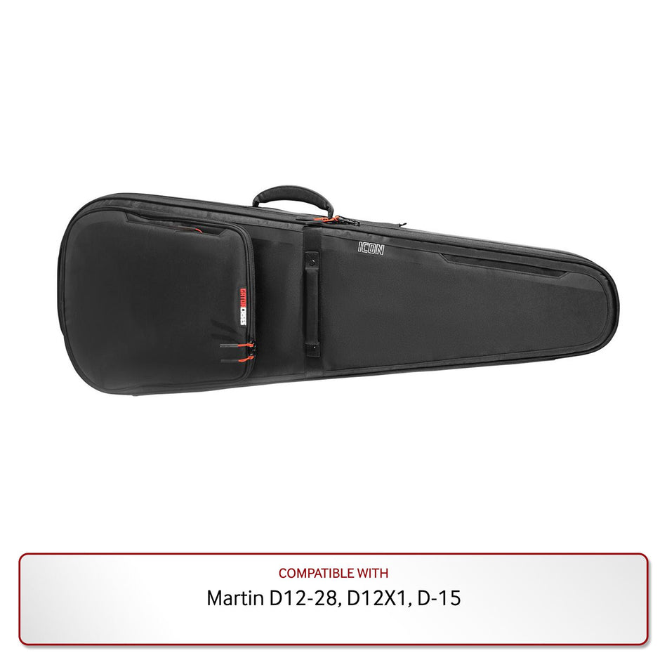 Gator Premium Gig Bag in Black for Martin D12-28, D12X1, D-15