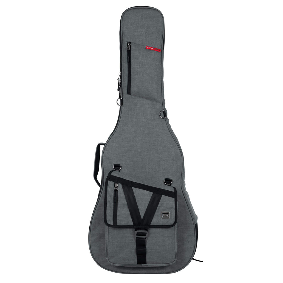 Gator Cases GT-ACOUSTIC-GRY Transit Series Grey Acoustic Guitar Gig Bag