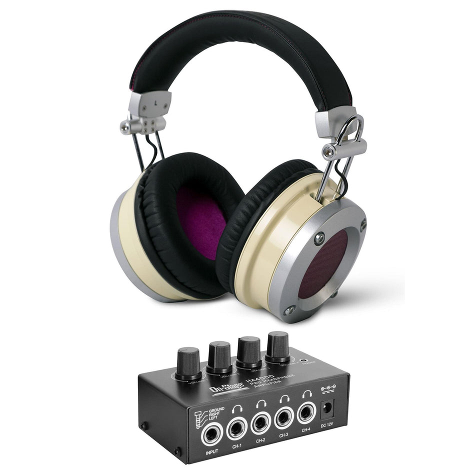 Avantone Pro MP1 Mixphones w/ On-Stage HA4000 Headphone Amp Bundle