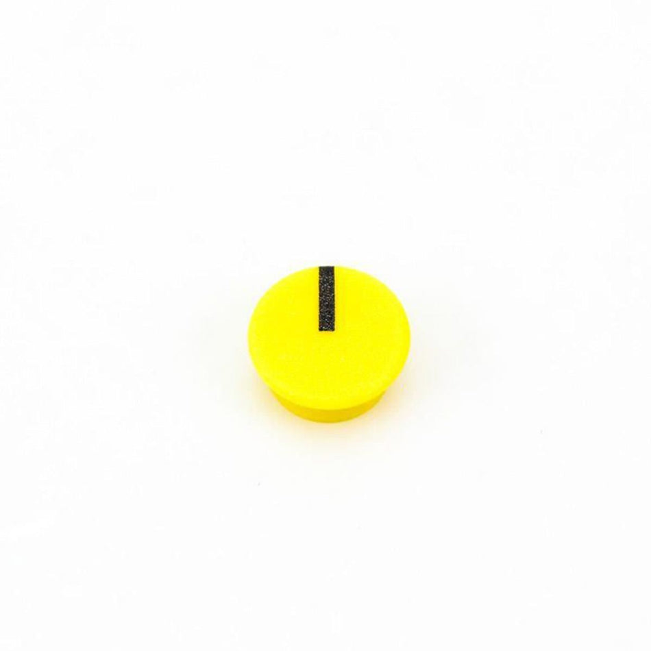 9mm Yellow Knob Cap with Indicator Line for DBX 900-Series (904, 906)