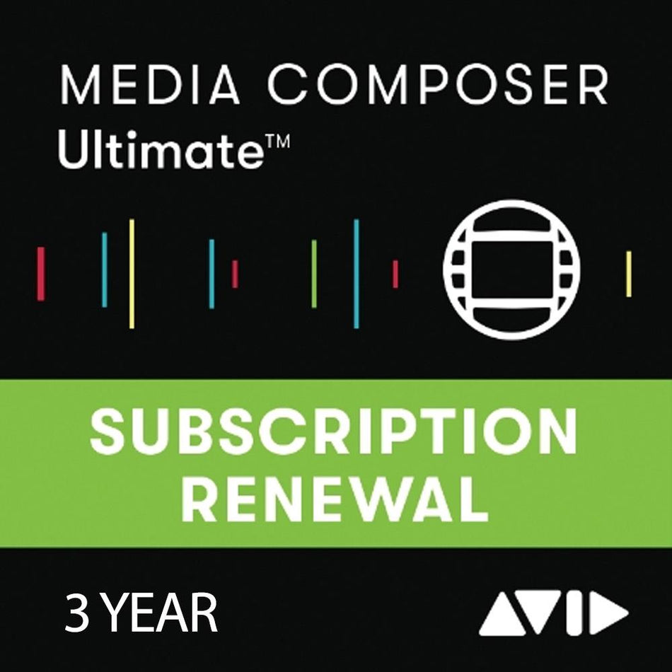 Avid Media Composer | Ultimate 3-Year Subscription RENEWAL (Digital Download)