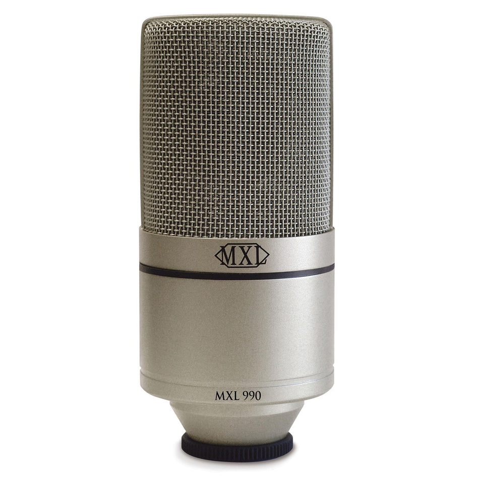 MXL 990 Large-diaphragm Condenser Microphone with Shock Mount and Case