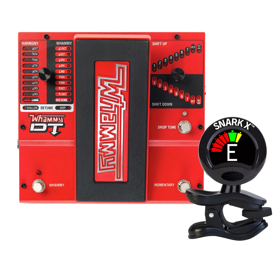 Digitech Whammy DT Pitch Shift Pedal Bundle with Snark X Tuner