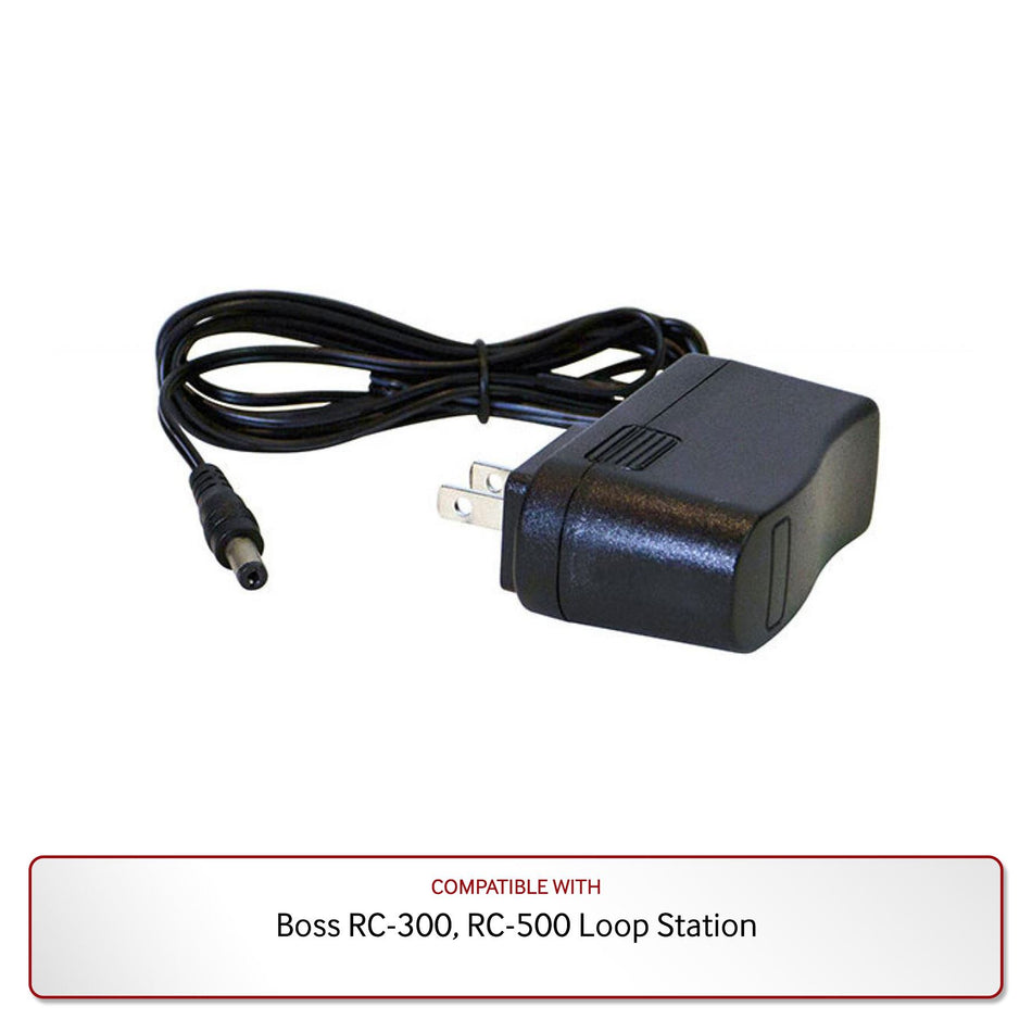 9V Power Supply for Boss RC-300, RC-500 Loop Station