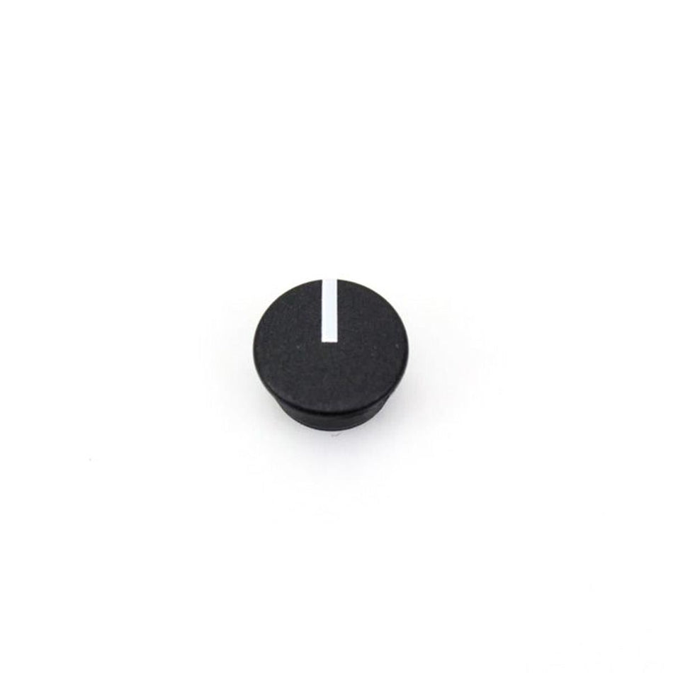 9mm Black Knob Cap with Indicator Line for Symetrix 528, 544, 612