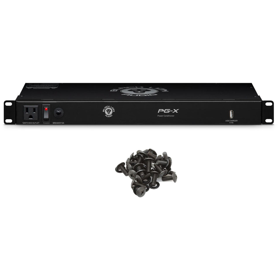 Black Lion Audio PG-X Rackmount Power Conditioner Bundle with Rack Screw Kit