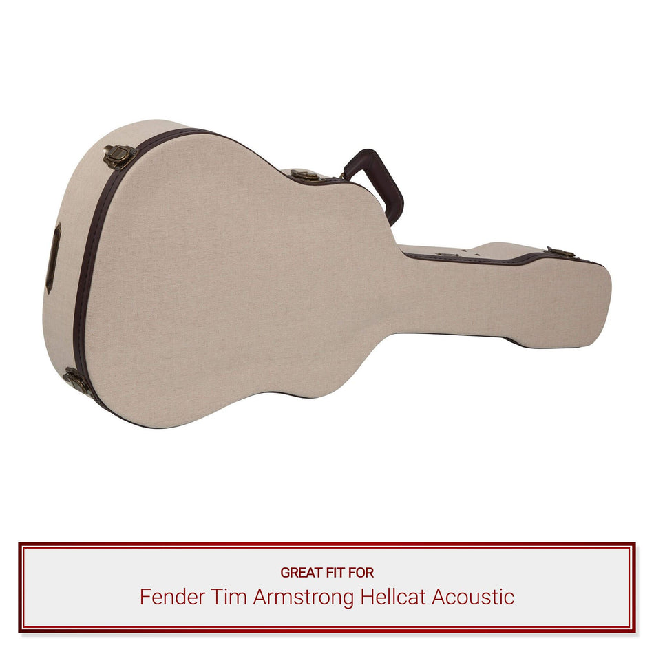 Gator Journeyman Case fits Fender Tim Armstrong Hellcat Acoustic Acoustic Guitars