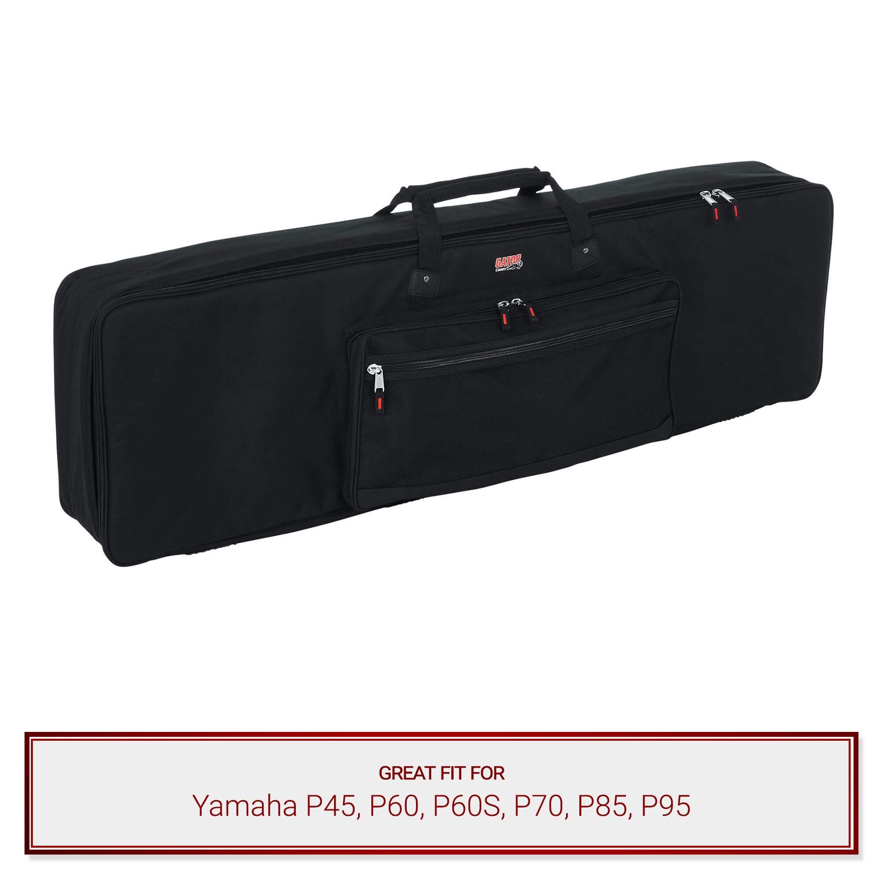 Gator Cases Keyboard Slim Gig Bag fits Yamaha P45, P60, P60S, P70