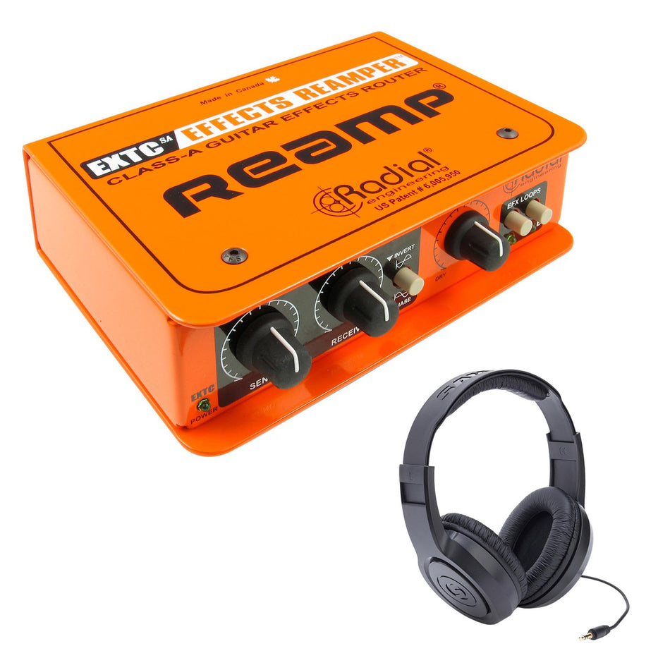 Radial Engineering EXTC SA Bundle with Samson SR350 Headphones