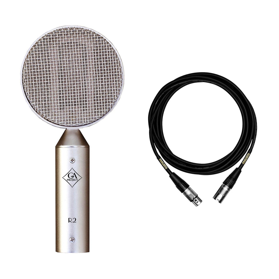 Golden Age Project R2 MK2 Ribbon Microphone w/ Mogami 15ft XLR Cable Bundle MKII