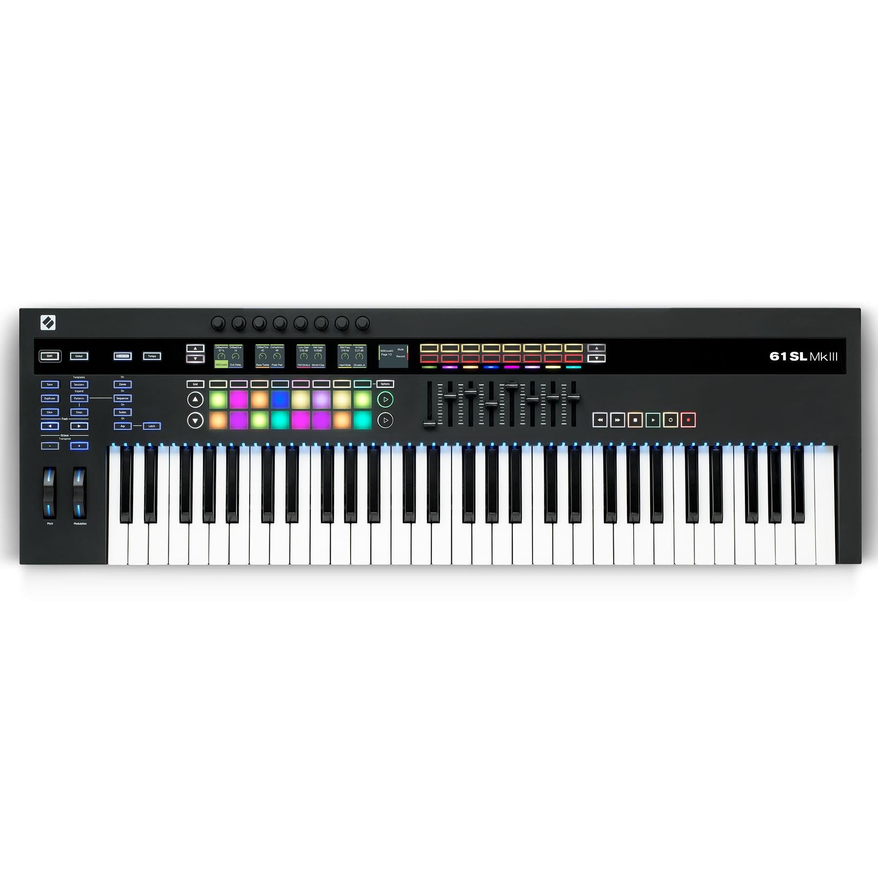 addictive keys sustain pedal automation Novation 61SL MKIII 61-Key USB/MIDI Keyboard Controller – Pixel Pro Audio