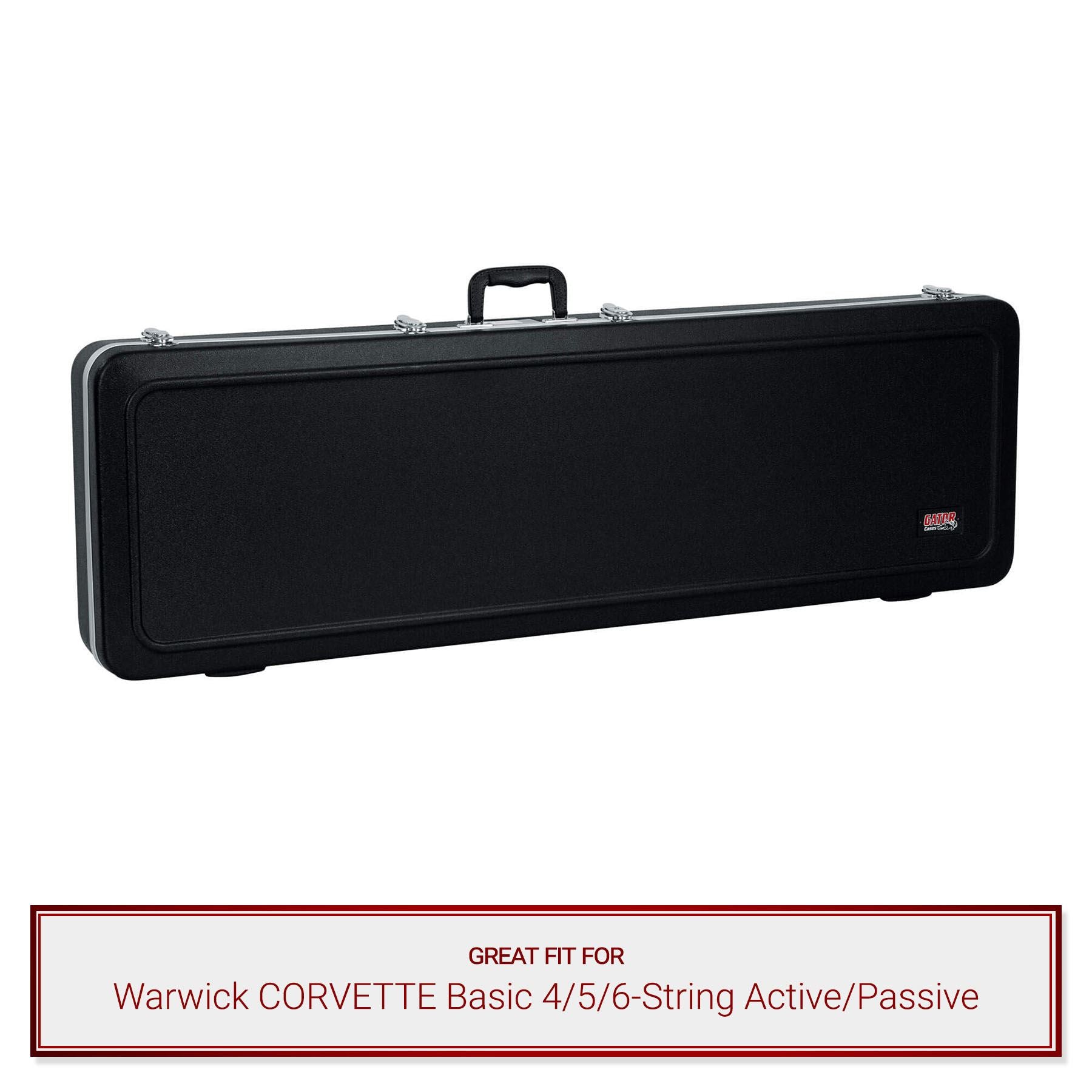 Gator Bass Guitar Case fits Warwick CORVETTE Basic 4 5 6 String Active Pixel Pro Audio