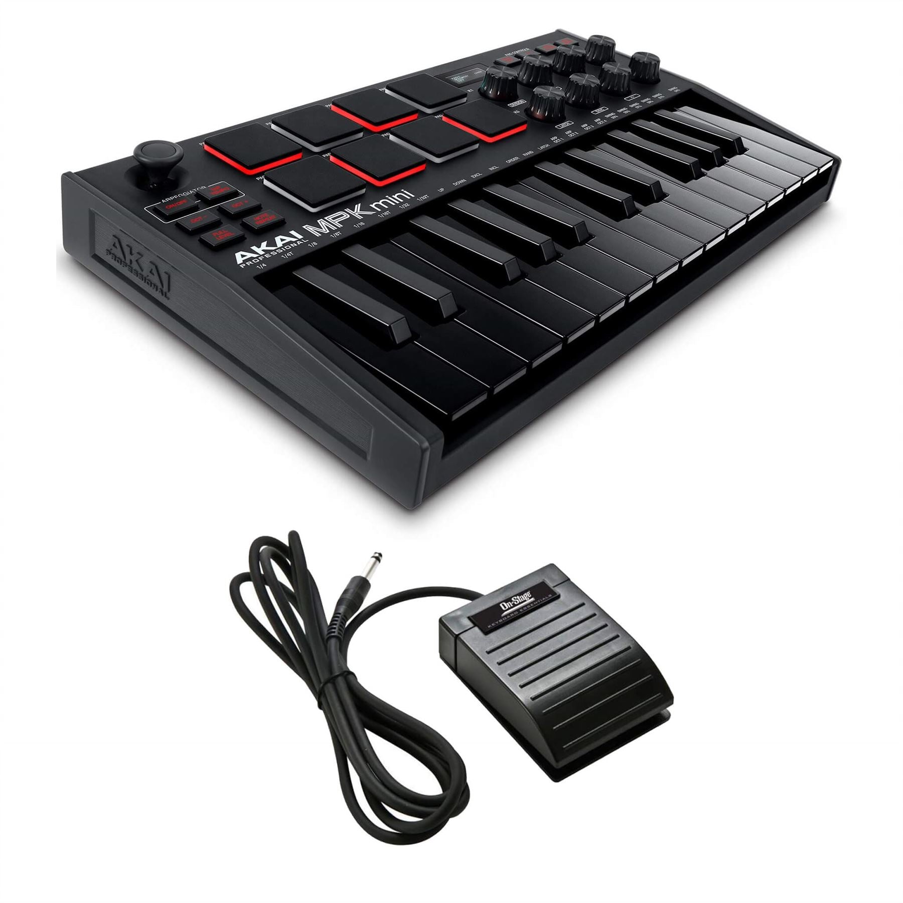 Akai Professional MPK Mini MK3 MIDI Controller Kit with Bag and Pedal