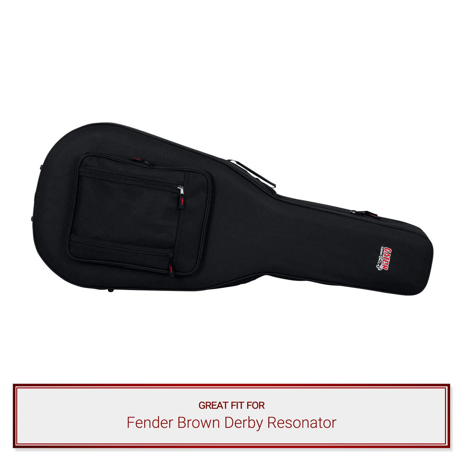 Gator Classical Guitar Case fits Fender Brown Derby Resonator