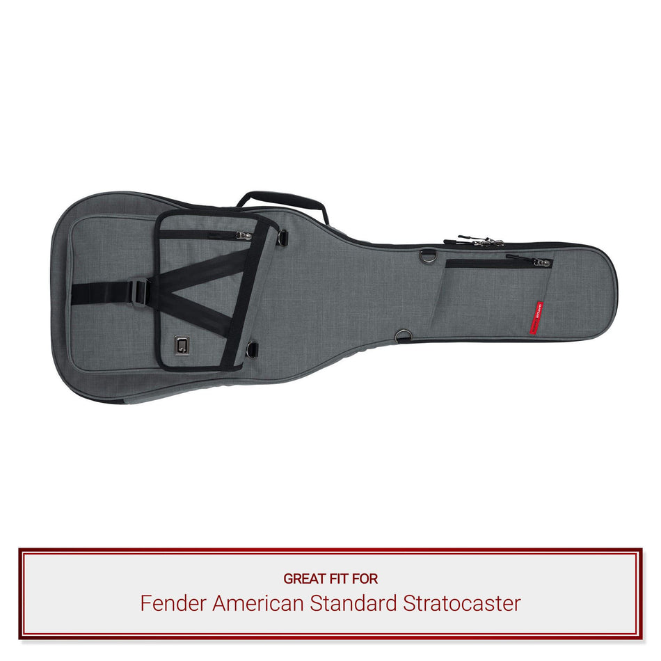 Grey Gator Case fits Fender American Standard Stratocaster