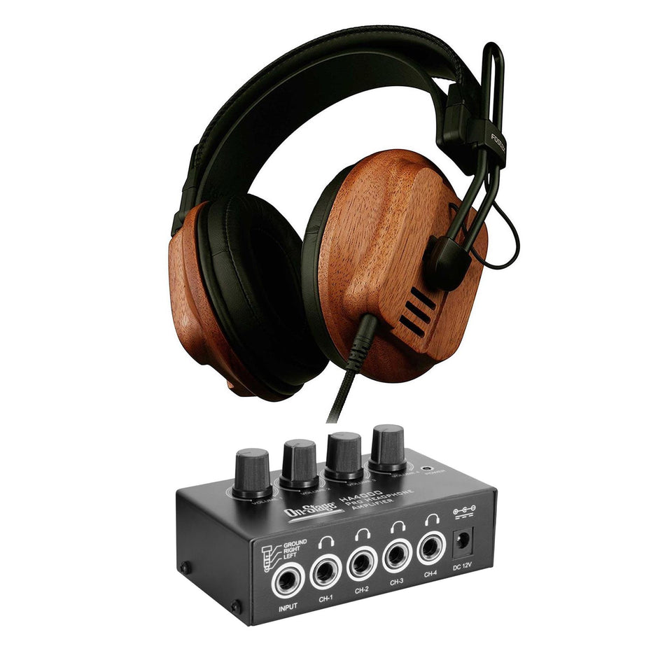 Fostex T60RP Headphones w/ On-Stage HA4000 Headphone Amplifier Bundle