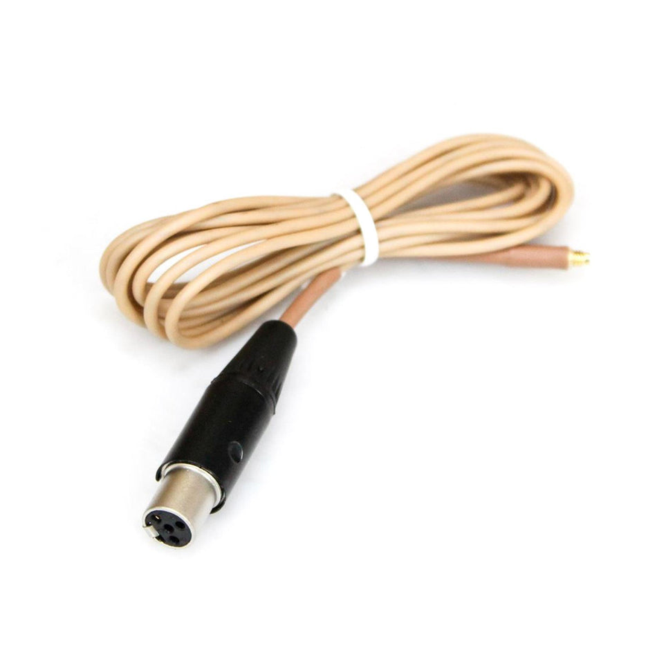 Mogan 4-foot Beige 2.0 mm Cable w/ Shure TA4F Connector OD CABLE-BG-2SH 4' 4ft