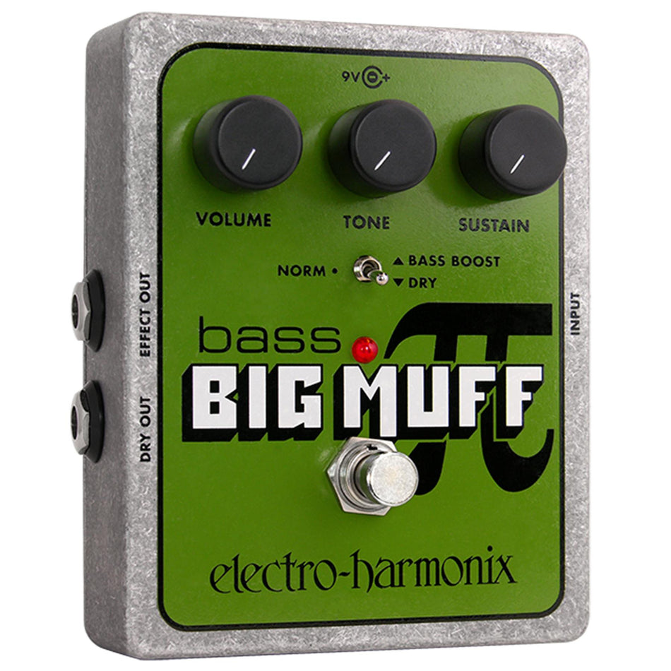 Electro-Harmonix Bass Big Muff Pi Distortion/Sustainer Pedal with Battery EHX
