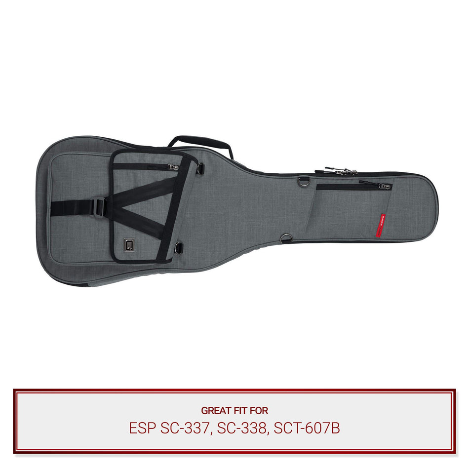 Grey Gator Case fits ESP SC-337, SC-338, SCT-607B