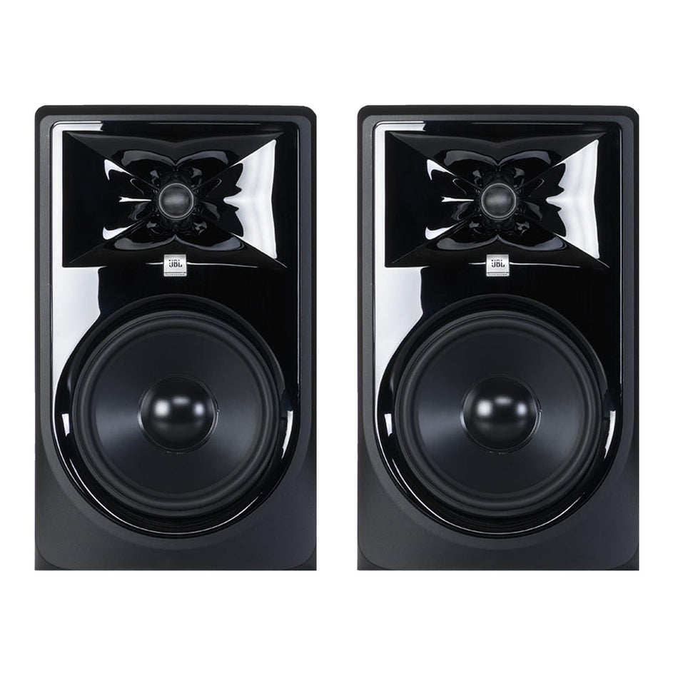 JBL 308P MKII 8" Stereo Pair of Powered Studio Monitors LSR-305 Speakers Set