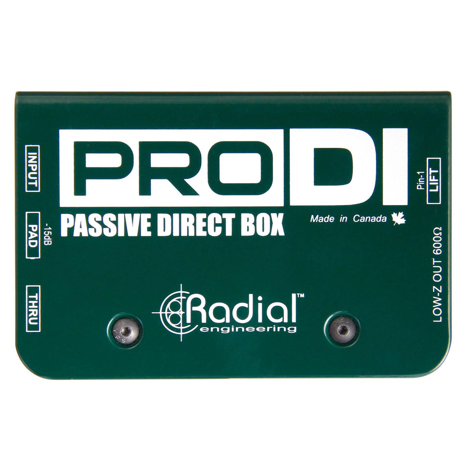 Radial Engineering ProDI 1-Channel Passive Instrument Direct Box