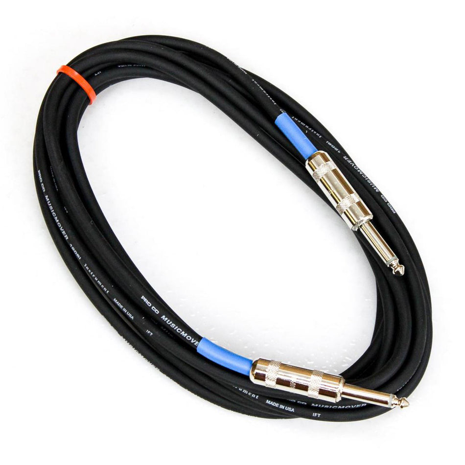 Pro Co Excellines EG-15 15-Foot 1/4" TS Guitar/Instrument Cable EG15 Cord Studio