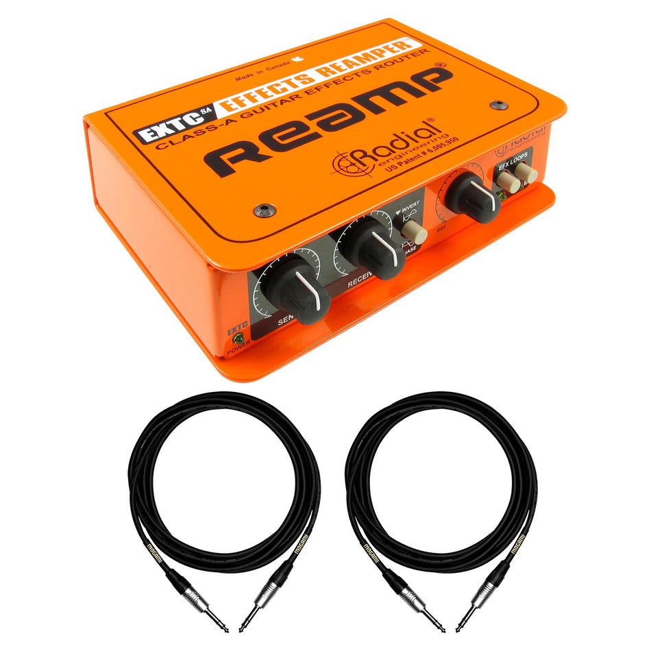 Radial Engineering EXTC SA w/ 2 Premium Mogami TRS 1/4" Cables Bundle