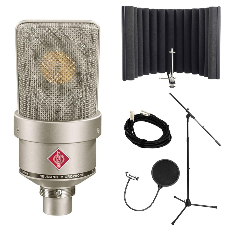 Neumann TLM 103 Studio Microphone Bundle with RF-X, Cable, Pop Filter, Stand