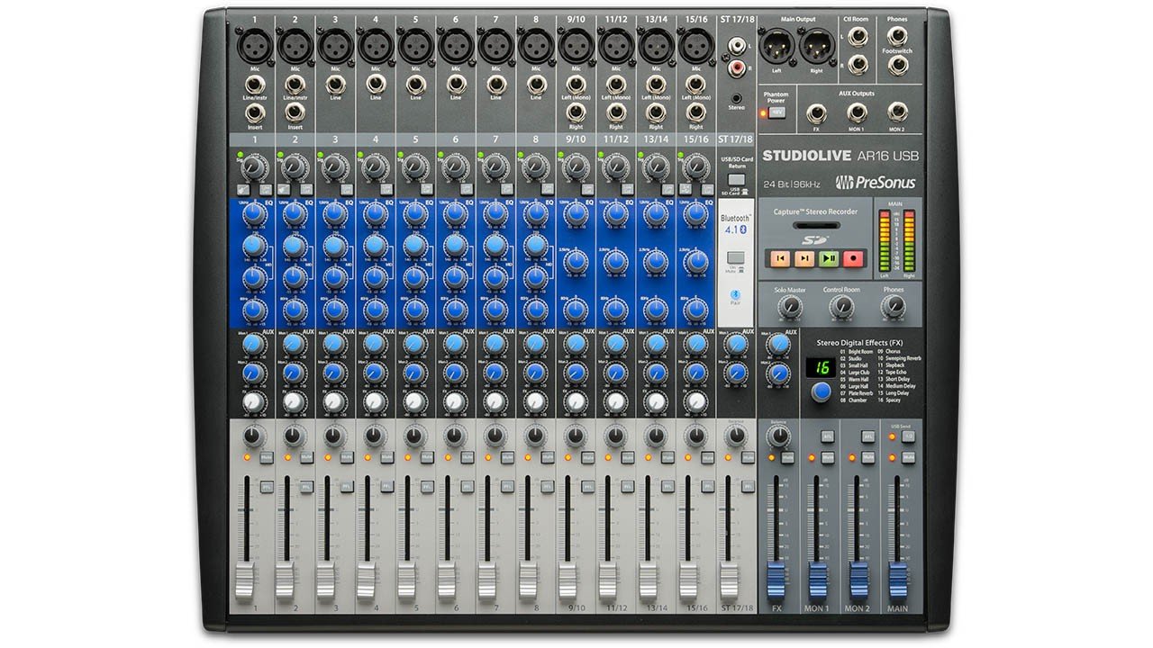 New from PreSonus - Mixers/Computer Recording Interfaces!