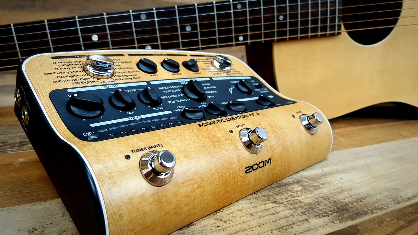 New Acoustic Guitar Pedal - ZoomAC-3 - Sound Samples Within!