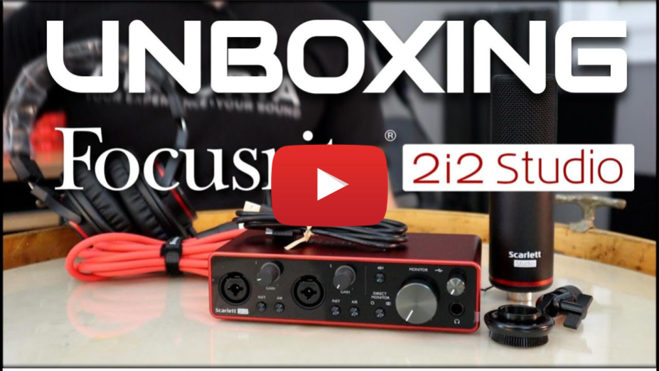 Unboxing - Focusrite Scarlett 2i2 Studio
