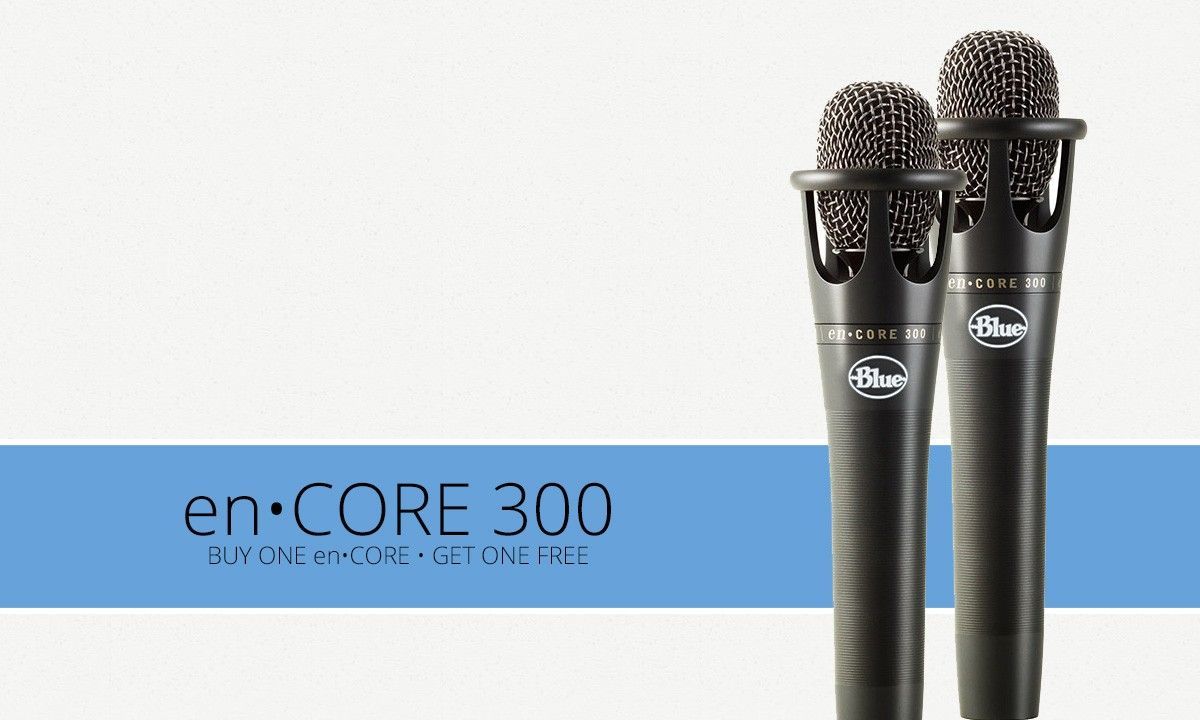 Crazy Blue Microphones Deal - Buy 1 Get 1 Free Encore Mics