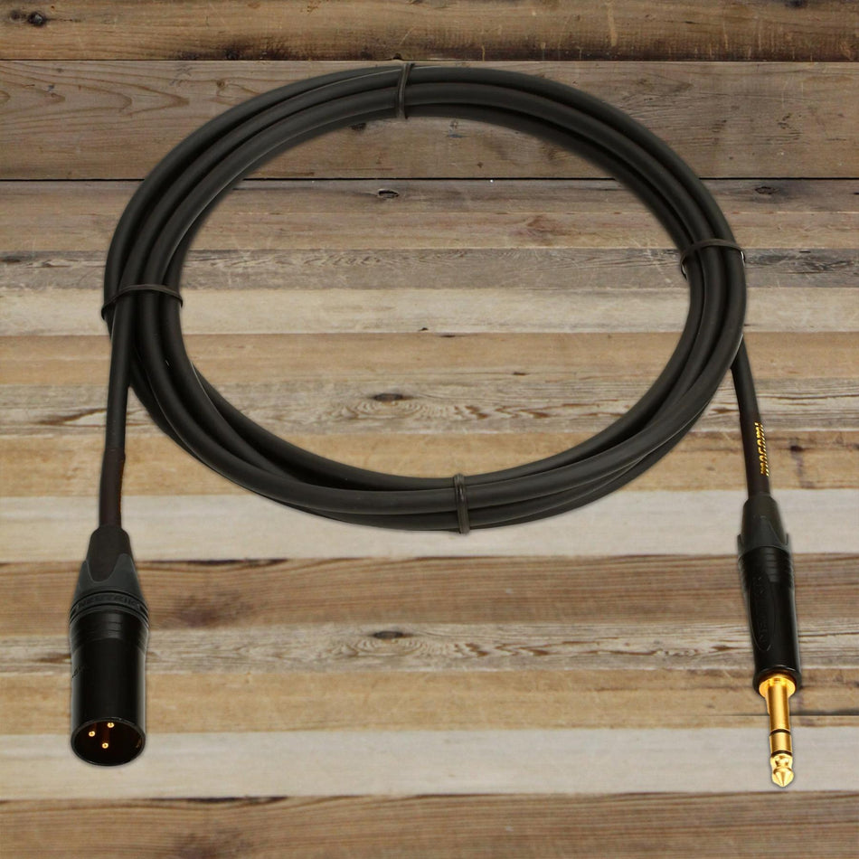 Open Box Mogami 10-foot Gold 1/4" TRS to XLR Male Cable