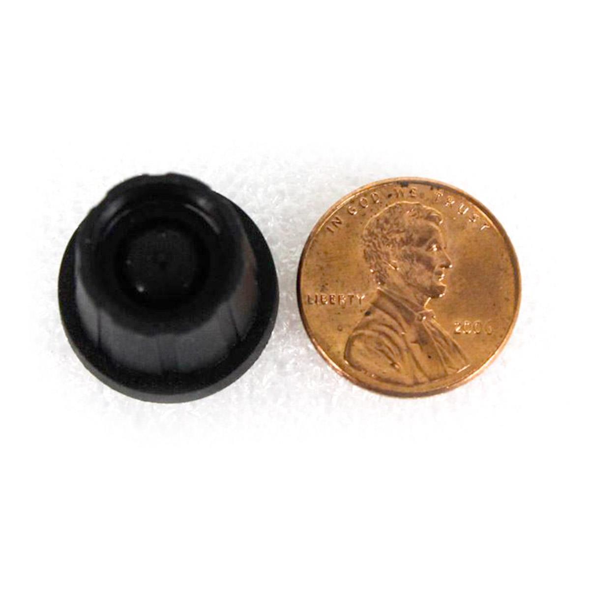 Black Knob with Cap (with Indicator Line) for Rane HC-6, PE-15, SM-26