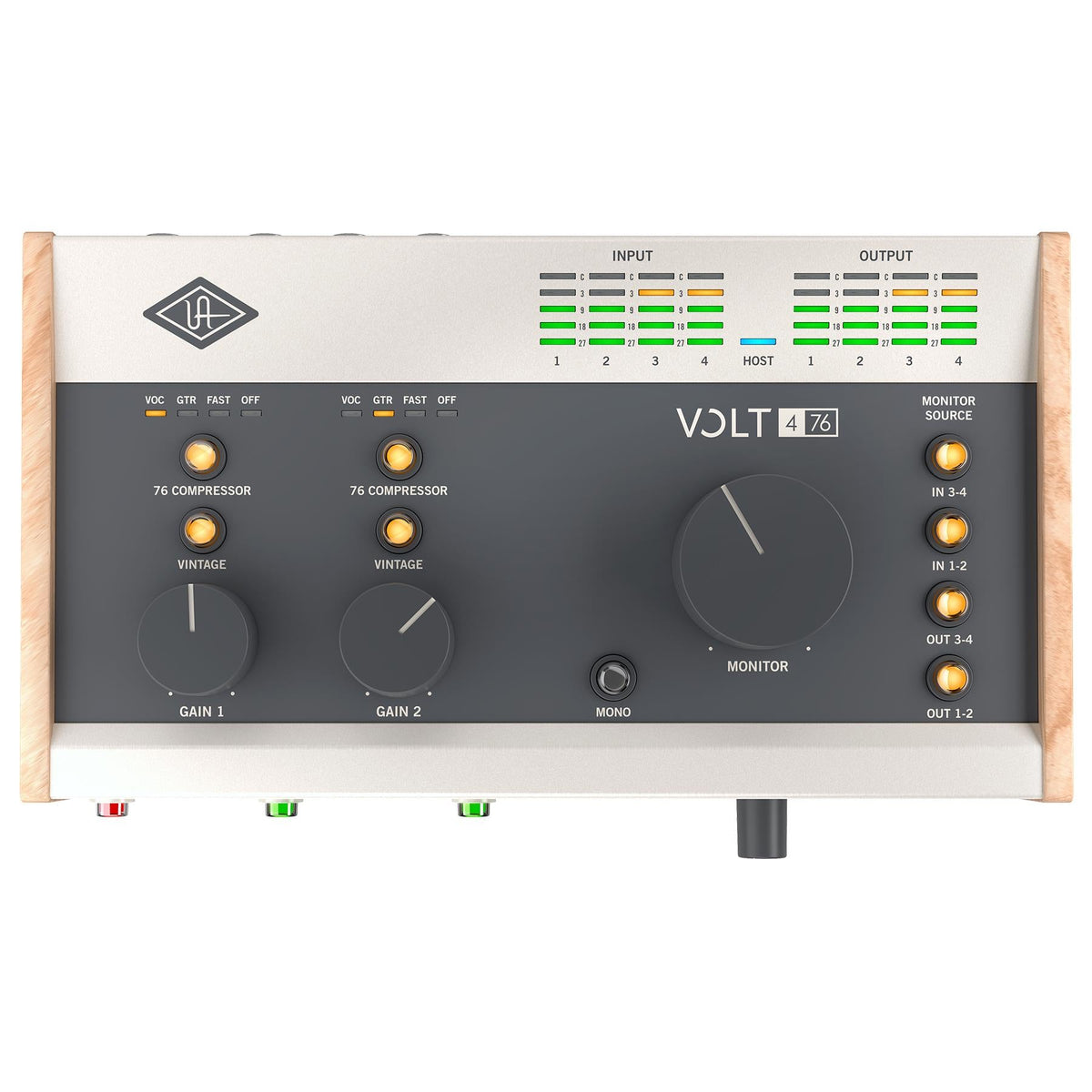 Universal Audio Volt 476 USB-C Audio Interface Bundle with MIDI Cables