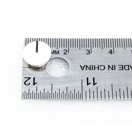 White Knob Cap with Line for DeltaLab Super Time Line ADM 512, ADM 2048