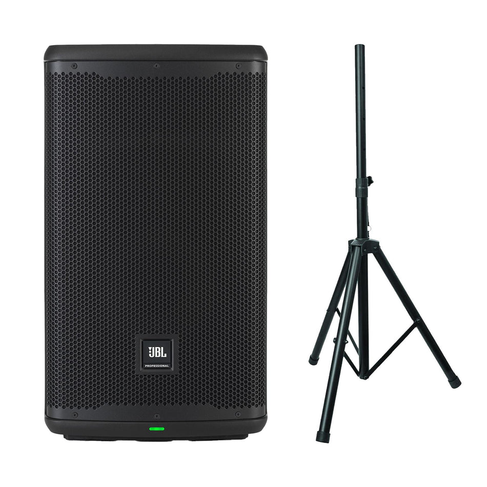 JBL EON710 10-inch Loudspeaker w/ On-Stage Speaker Stand Bundle